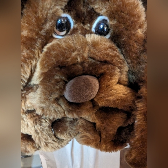 Vintage Senitt Ultra Rare Wrinkles The dog Plush back pack Bag 70s 80s - Picture 3 of 17